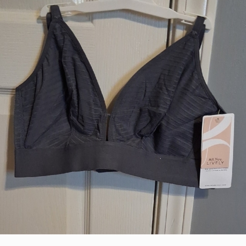 All.You.Lively Women's Dark Gray Bralette